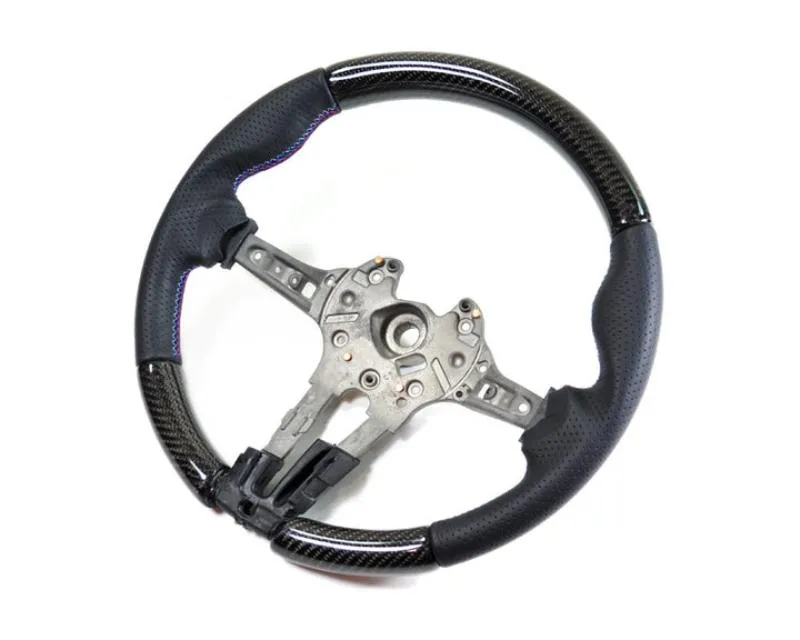 AutoTecknic Replacement Carbon Steering Wheel Leather BMW F87 M2 2016-2021 - ATK-BM152-F3012M3-L