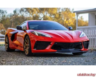 Auto Tecknic Dry Carbon Competition Front Aero Lip for Chevrolet Corvette C8 2020-2023 - ATK-CV-0001