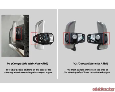Auto Tecknic Magnetic Corsa Shift Paddles Satin Carbon for Mercedes-Benz ATK-MB-0105 - ATK-MB-0105