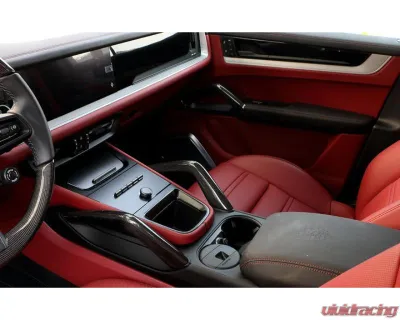 Auto Tecknic Carbon Fiber Interior Handle Set Gloss for Porsche Cayenne 2019-2025 - ATK-PR-0046-GF