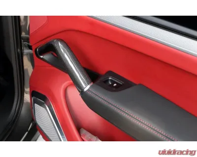 Auto Tecknic Carbon Fiber Interior Handle Set Gloss for Porsche Cayenne 2019-2025 - ATK-PR-0046-GF