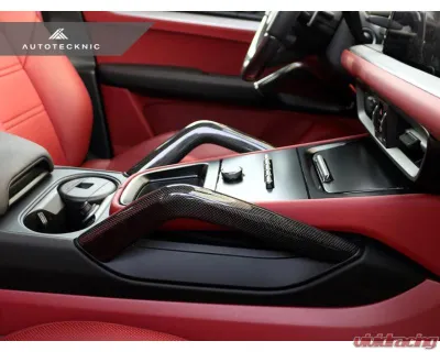 Auto Tecknic Carbon Fiber Interior Handle Set Satin for Porsche Cayenne 2019-2025 - ATK-PR-0046-SF