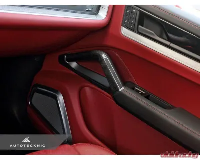 Auto Tecknic Carbon Fiber Interior Handle Set Satin for Porsche Cayenne 2019-2025 - ATK-PR-0046-SF
