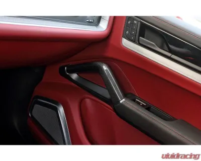 Auto Tecknic Carbon Fiber Interior Handle Set Satin for Porsche Cayenne 2019-2025 - ATK-PR-0046-SF