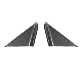 Auto Tecknic Dry Carbon Side Mirror Wind Deflector Set Matte Finish for Porsche 992 2018-2025