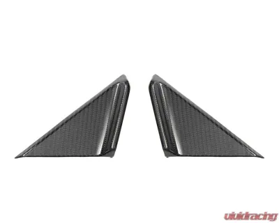 Auto Tecknic Dry Carbon Side Mirror Wind Deflector Set Matte Finish for Porsche 992 2018-2025 - ATK-PR-0047-M