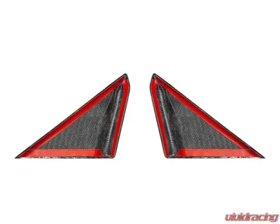 Auto Tecknic Dry Carbon Side Mirror Wind Deflector Set Matte Finish for Porsche 992 2018-2025 - ATK-PR-0047-M