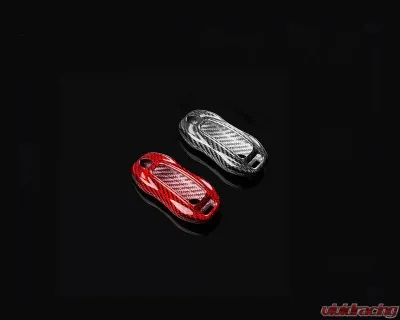 AutoTecknic Dry Carbon Fiber Key Remote Trim Porsche Macan EV 2024+ - ATK-PR-0060-BC