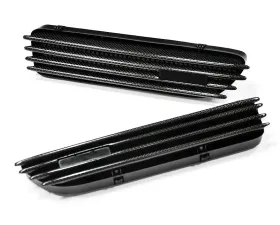AutoTecknic Replacement Real Carbon Fiber Fender Gills BMW E46 Coupe | Cabrio | M3 1999-2005