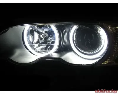 AutoTecknic 66 Led Angel Eyes Halo Kit BMW E46 3-Series Pre-Facelift Coupe/Sedan 1999-2005 - BM-0163