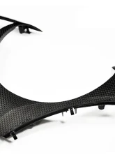 AutoTecknic Carbon Fiber Steering Wheel Trim BMW E90 | E92 | E93 3 Series | E82 1 Series With Sport Package Only Fits Steering Wheels With Metallic Trim 07-13                                     - BM-0185 - Image 2