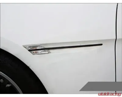 AutoTecknic Replacement ABS Matte Black Fender Slats BMW E63 Coupe | E64 Cabrio | 6 Series 2004-2011 - BM-0203