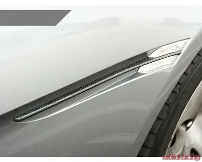 AutoTecknic Replacement Real Carbon Fiber Fender Slats BMW E63 Coupe | E64 Cabrio | 6 Series 2004-2011 - BM-0205