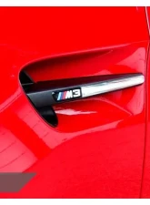 AutoTecknic Replacement ABS Matte Black Fender Gills BMW E90 Sedan | E92 Coupe | E93 Cabrio | M3 2008-2013                                     - BM-0208 - Image 2