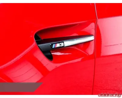 AutoTecknic Replacement ABS Matte Black Fender Gills BMW E90 Sedan | E92 Coupe | E93 Cabrio | M3 2008-2013 - BM-0208