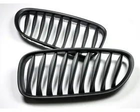 AutoTecknic Replacement ABS Matte Black Front Grilles BMW E85 Coupe | E86 Cabrio | Z4 Series 2003-2008