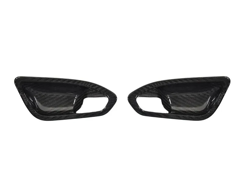 Auto Tecknic Dry Carbon Interior Door Handle Trim Set - Matte Finish BMW F87 M2 | F22 2-Series | F20 1-Series 2014-2021 - BM-0356-WA-M