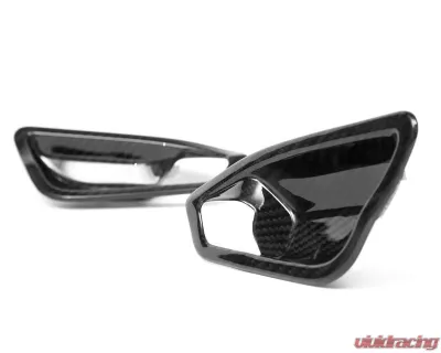 Auto Tecknic Dry Carbon Interior Door Handle Trim Set - Matte Finish BMW F87 M2 | F22 2-Series | F20 1-Series 2014-2021 - BM-0356-WA-M