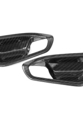 Auto Tecknic Dry Carbon Interior Door Handle Trim Set - Matte Finish BMW F87 M2 | F22 2-Series | F20 1-Series 2014-2021                                     - BM-0356-WA-M - Image 3