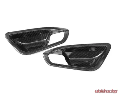 Auto Tecknic Dry Carbon Interior Door Handle Trim Set - Matte Finish BMW F87 M2 | F22 2-Series | F20 1-Series 2014-2021 - BM-0356-WA-M