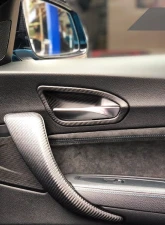 Auto Tecknic Dry Carbon Interior Door Handle Trim Set - Matte Finish BMW F87 M2 | F22 2-Series | F20 1-Series 2014-2021                                     - BM-0356-WA-M - Image 5