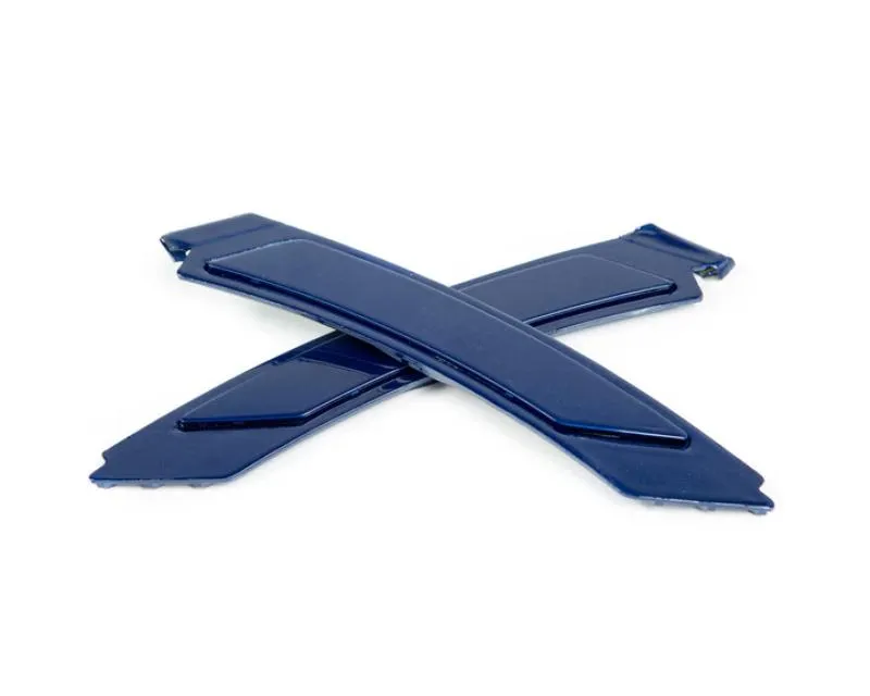 AutoTecknic Painted Front Bumper Reflectors Le Mans Blue BMW E92 | E93 3-Series Coupe 2008-2012 - BM-1000-381