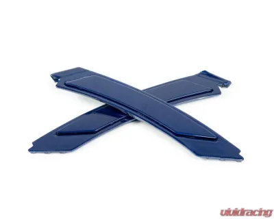 AutoTecknic Painted Front Bumper Reflectors Le Mans Blue BMW E92 | E93 3-Series Coupe 2008-2012 - BM-1000-381