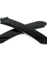AutoTecknic Painted Front Bumper Reflectors Jet Black BMW E92 | E93 3-Series Coupe 2008-2012                                     - BM-1000-668 - Image 2