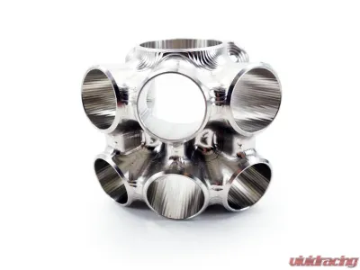 Powerhouse Racing Billet Machined 2.16inch ID Single WG Outlet Single Scroll Collector for S45 Manifold - FB.06.SS.B.T4.S.6.168.1.216