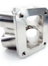 Powerhouse Racing Billet Machined 2.16inch ID Single WG Outlet Single Scroll Collector for S45 Manifold                                     - FB.06.SS.B.T4.S.6.168.1.216 - Image 3