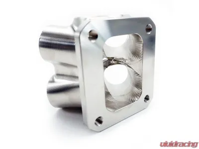 Powerhouse Racing Billet Machined 2.16inch ID Single WG Outlet Single Scroll Collector for S45 Manifold - FB.06.SS.B.T4.S.6.168.1.216