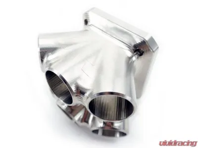 Powerhouse Racing Billet Machined 2.16inch ID Single WG Outlet Single Scroll Collector for S45 Manifold - FB.06.SS.B.T4.S.6.168.1.216
