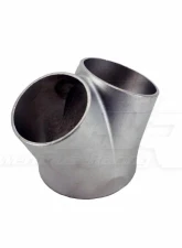 Powerhouse Racing 1.25inch Pipe SCH10 Triple Inlet 2.0inch Pipe SCH10 Single Outlet 304 Stainless Steel Cast Collector                                     - FB.06.SS.C.3.144.1.216 - Image 2