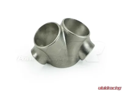 Powerhouse Racing 304 Stainless Steel 3.26inch Outlet Single Scroll Cast Collector - FB.06.SS.C.326.S.2.264.2.166