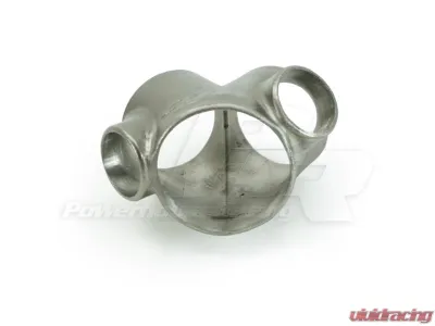 Powerhouse Racing 304 Stainless Steel 3.26inch Outlet Single Scroll Cast Collector - FB.06.SS.C.326.S.2.264.2.166
