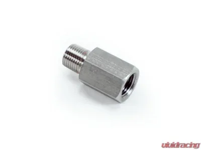 Powerhouse Racing Stainless Steel 1/8 BSPT Male to 1/8 NPT Female Metric to Standard Adapter - FIT.18BSPTM.18NPTF.SS