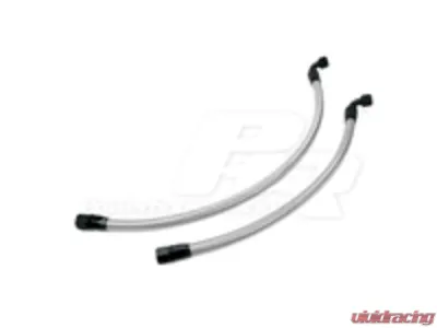 Powerhouse Racing -12AN Stainless Braided Line Black Hose Ends Breather Lines for Gen 2 Breather Tank Toyota Supra LHD | RHD - FT 01011037.B.BK