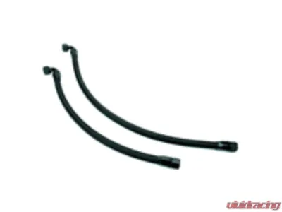 Powerhouse Racing 12AN Black Braided Lines Black Hose Ends Breather Lines Toyota Supra - FT 01011037.BKB