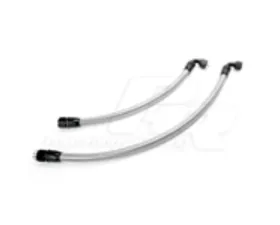 Powerhouse Racing -12AN Stainless Braided Line Black Hose Ends Breather Lines for XTM Breather Tank Toyota Supra LHD | RHD
