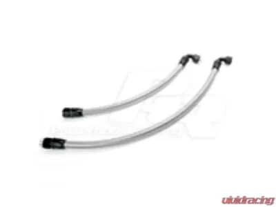 Powerhouse Racing -12AN Stainless Braided Line Black Hose Ends Breather Lines for XTM Breather Tank Toyota Supra LHD | RHD - FT 01011038.B.BK