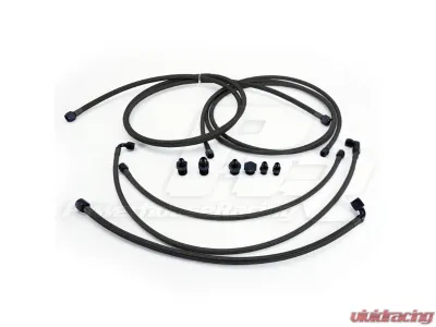 Powerhouse Racing Dual -8 Feed -6 Return Stock Manifold E85 Fuel Line Kit Toyota Supra MKIV 1993-1998 - FT 01011238.F8x2.R6.BKB.P.S.F
