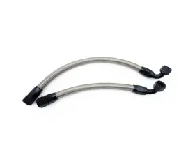Powerhouse Racing Stainless Braided Lines Black Hose Ends -12 Breather Lines with Stock GE Valve Covers Lexus IS300