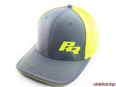 Powerhouse Racing Grey | Yellow Flex-Fit Trucker Hat - PHR 00000110.GY.LG/XL
