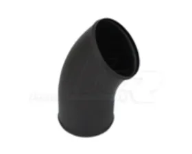 Powerhouse Racing 5inch Wrinkle Black Powder Coat Intake Pipe for Single Turbo