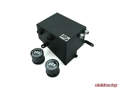 Powerhouse Racing XTM Wrinkle Black Powder Coat Breather Tank Toyota Supra LHD - PHR 01011038.WB