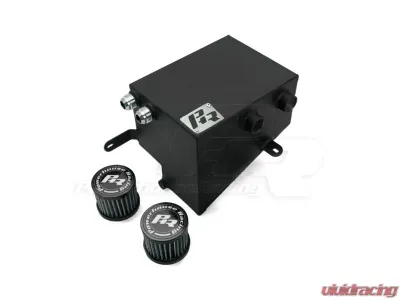 Powerhouse Racing XTM Wrinkle Black Powder Coat Breather Tank Toyota Supra RHD - PHR 01011086.WB