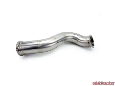 Powerhouse Racing Pie Cut Precision or Tial V-Band Inlet/Outlet Sportsman Cover Turbos 4.0inch Titanium Downpipe - PHR 01011121.VSPO.P