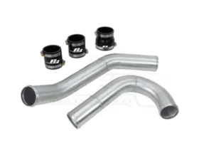 Powerhouse Racing 2.5inch Matte Black Powder Coat Hot Side Greddy 3-Row Intercooler Pipe Kit MKIV Supra TT