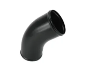 Powerhouse Racing 4inch Matte Black Powder Coat Intake Pipe for Single Turbo
