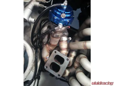 Powerhouse Racing Single Wastegate Stainless Braided Line with Black Coating Stainless Boost Control Line Kit for S45/S23 Turbo Kits - PHR 01012039.S.BK.18